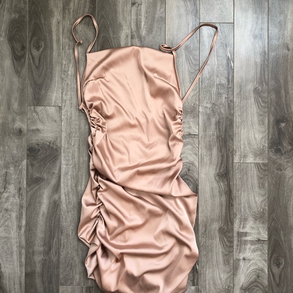 Satin mini dress - Picture 5 of 6